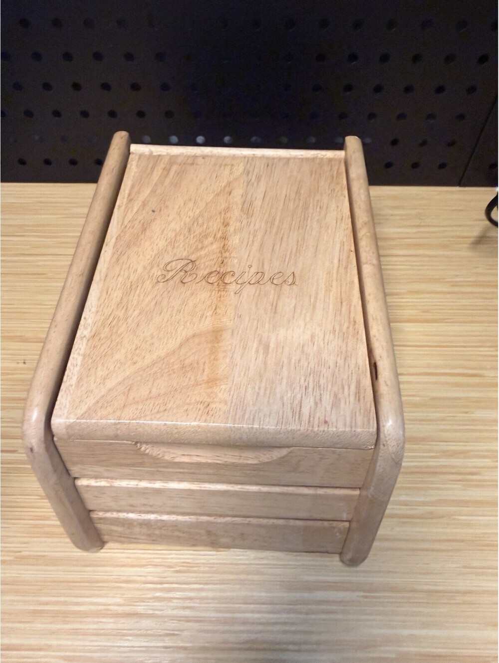 Vintage Wooden Recipe Box